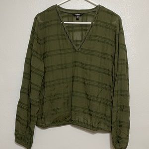 Express Hunter Green Top